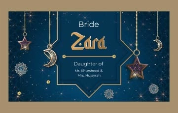 Muslim Islamic Nikah Wedding Invitation After Effects Template