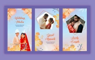 Bengali Wedding Invitation Instagram Story AE Template