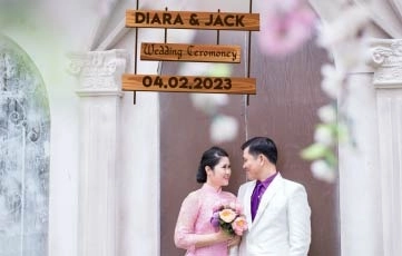 Wedding Text Wood Board Animation After Effects Template