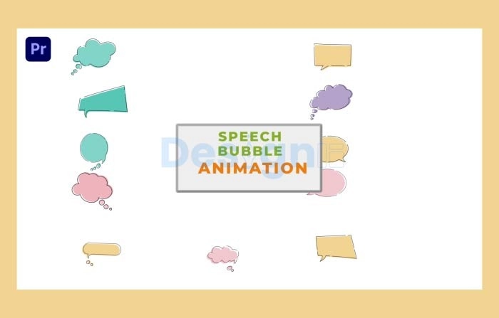 Speech Bubbles Set Premiere Pro Template