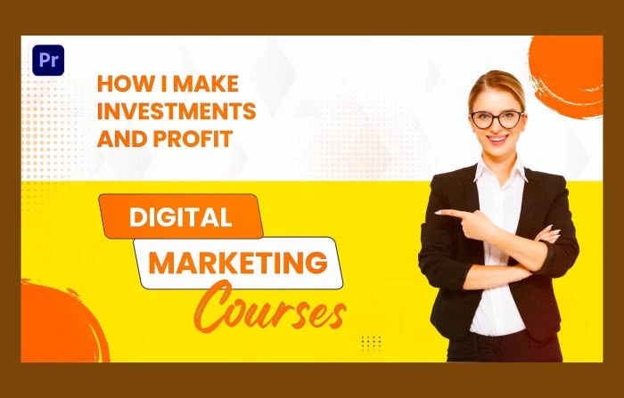 Marketing Courses Slideshow Premiere Pro Template