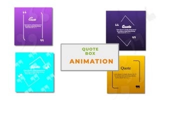 Quote Box Set After Effects Template