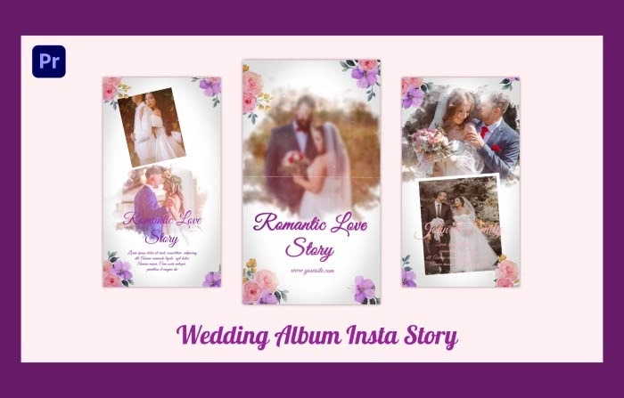 Wedding Album Instagram Story Premiere Pro Template