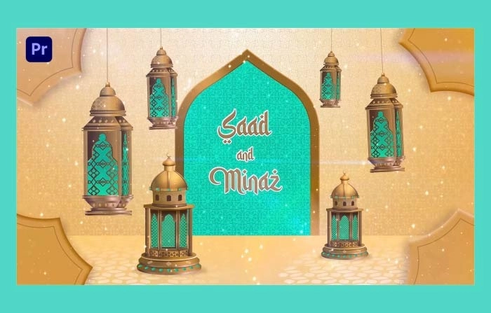Create Stunning Muslim Wedding Invitation Slideshow With Premiere Pro Template
