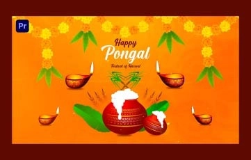 Pongal Wishes Slideshow Premiere Pro Template