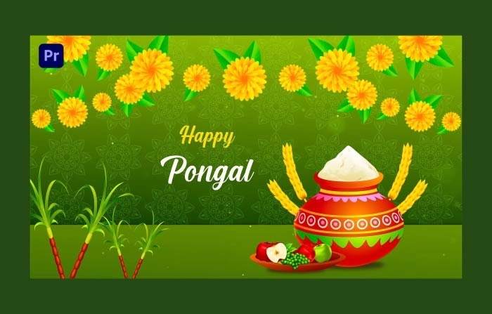 Indian Festival Happy Pongal Wishes Slideshow Premiere Pro Template