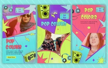 Pop Color Instagram Story 02 After Effects Template