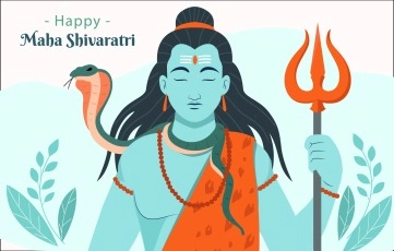 Vector Illustration Of Lord Shiva Mahadeva Mahashiv Ratri Wishes