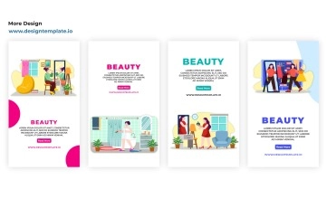 Beauty Character Instagram Story After Effects Template 02