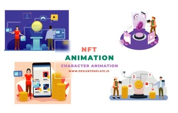 NFT Illustration Animation After Effects Template
