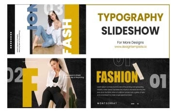 Kinetic Typography Slideshow After Effects Template