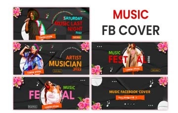 Music Facebook Cover After Effects Template 03