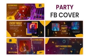 Party Facebook Cover After Effects Template