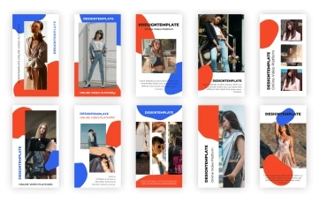 Fashion Instagram Story Pack 4 After Effects Template