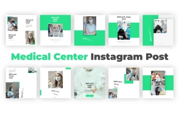 Medical Center Theme Instagram Post After Effects Template