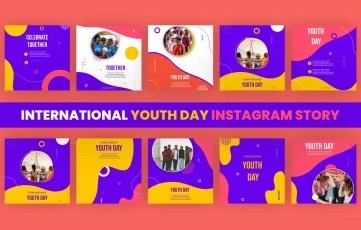 International Youth Day Instagram Post AE Template