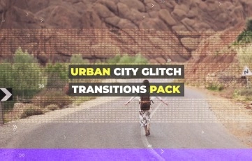 Urban City Glitch Transitions Pack