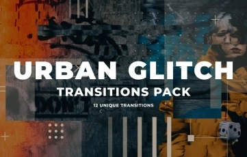 Urban Glitch Transitions After Effects Template