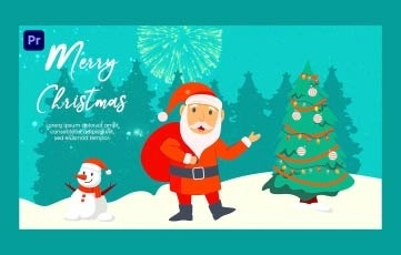 New Merry Christmas Slideshow Premiere Pro Template