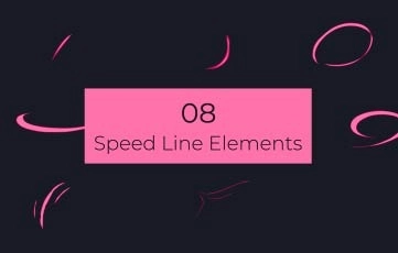 Speed Line Elements After Effects Template