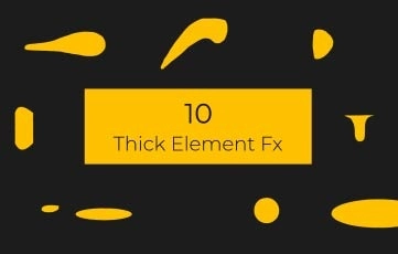 Thick Element Fx After Effects Template