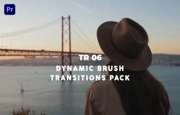 Dynamic Brush Transitions Pack Premiere Pro Template