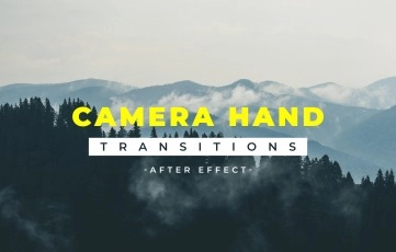 Camera Hand Transitions Pack After Effects Template