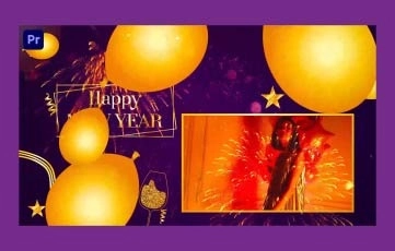New Year Party Slideshow Premiere Pro Template