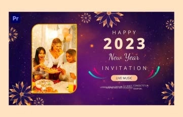 Happy New Year Slideshow Premiere Pro Template