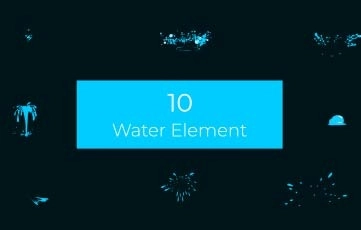 Beautiful Water Element After Effects Template