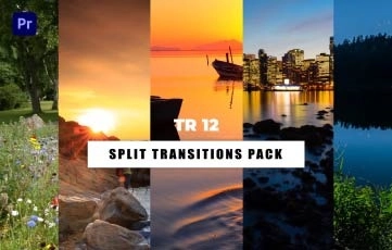 Split Transitions Pack Premiere Pro Templates
