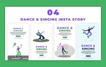 Download Dance & Singing Instagram Story Premiere Pro Templates