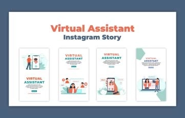 Virtual Assistant Instagram Story Premiere Pro Templates
