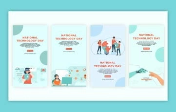 National Technology Day Instagram Story Premiere Pro Templates