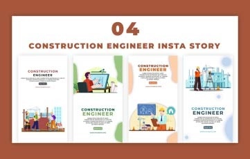 Construction Engineer Instagram Story Premiere Pro Template