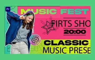 Latest Music Festival Slideshow Premiere Pro Template