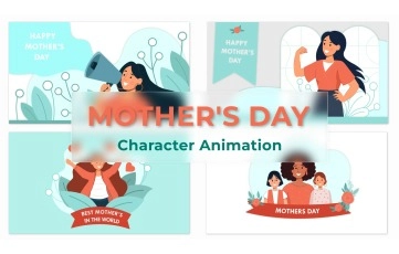 Mothers Day Character Animation Premiere Pro Templates