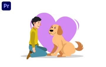 Pet Lover Character Animation Premiere Pro Templates
