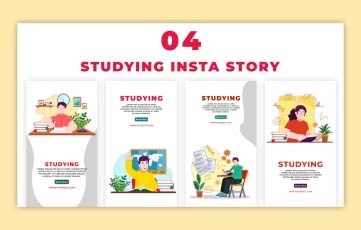 Studying Instagram Story Premiere Pro Template
