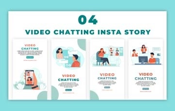 Video Chatting Instagram Story Premiere Pro Template