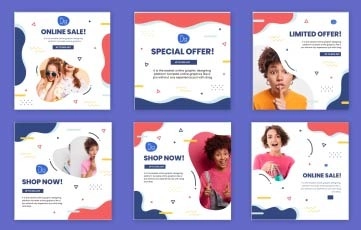 Sale Instagram Post After Effects Template 01
