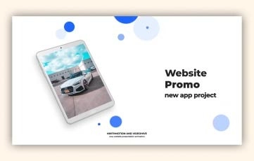 Clean Website Promo After Effects Template
