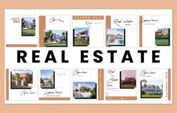 Real Estate Home sale Instagram Post After Effects Template