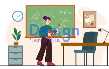2D School Teachers Animation Scene