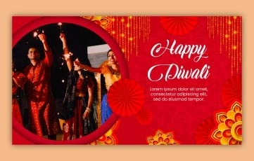 Happy Diwali After Effects Slideshow Template
