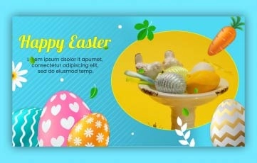 Easter Egg Slideshow Pack After Effects Template