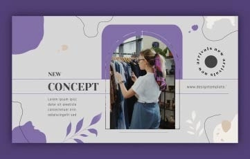 Flat Design Fashion Slideshow After Effects Template