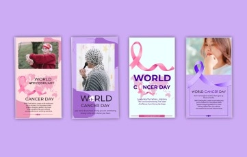 Cancer Day After Effects Instagram Story Templates