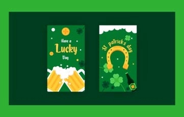 St. Patricks Day Instagram Story After Effects Template