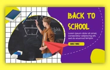 Back to School Slideshow 2 After Effects Template